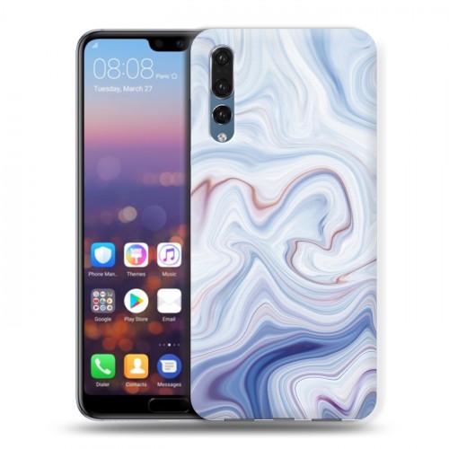 Дизайнерский силиконовый с усиленными углами чехол для Huawei P20 Pro Керамика