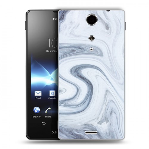 Дизайнерский пластиковый чехол для Sony Xperia TX Керамика