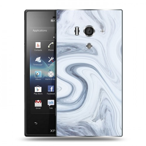 Дизайнерский пластиковый чехол для Sony Xperia acro S Керамика