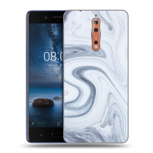 Дизайнерский пластиковый чехол для Nokia 8 Керамика