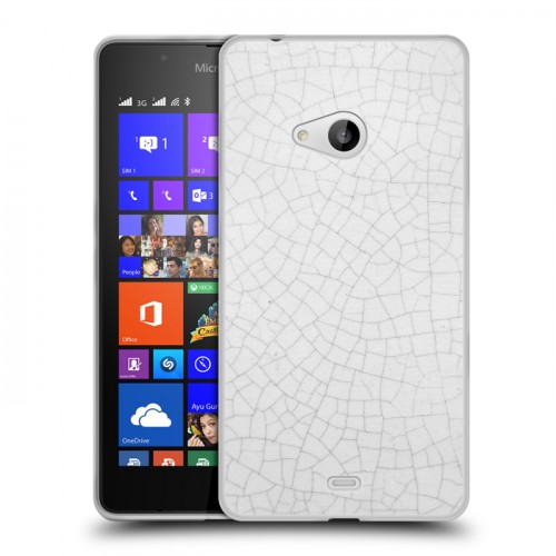 Дизайнерский пластиковый чехол для Microsoft Lumia 540 Керамика