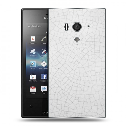 Дизайнерский пластиковый чехол для Sony Xperia acro S Керамика