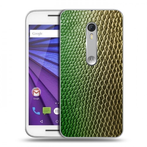 Дизайнерский пластиковый чехол для Lenovo Moto G Кожа змей