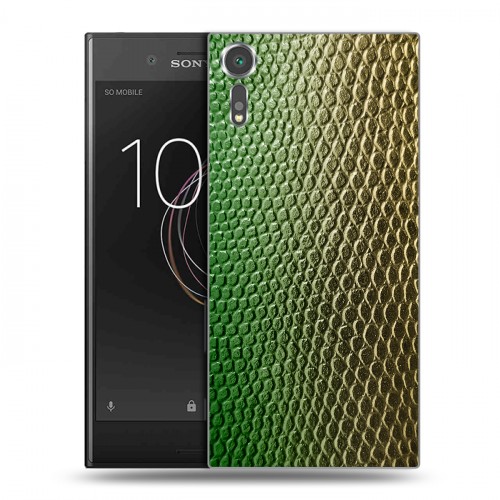 Дизайнерский пластиковый чехол для Sony Xperia XZs Кожа змей