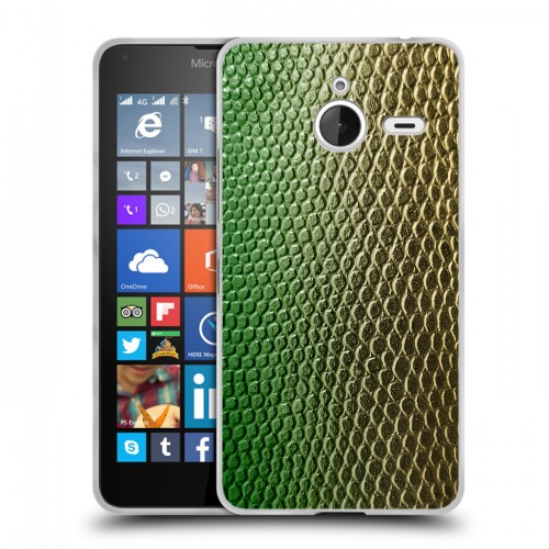 Дизайнерский пластиковый чехол для Microsoft Lumia 640 XL Кожа змей
