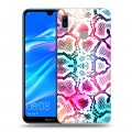 Дизайнерский пластиковый чехол для Huawei Y6 (2019) Кожа змей