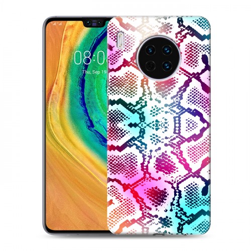 Дизайнерский пластиковый чехол для Huawei Mate 30 Кожа змей