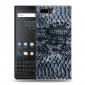 Дизайнерский пластиковый чехол для BlackBerry KEY2 Кожа змей