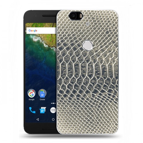 Дизайнерский силиконовый чехол для Google Huawei Nexus 6P Кожа змей