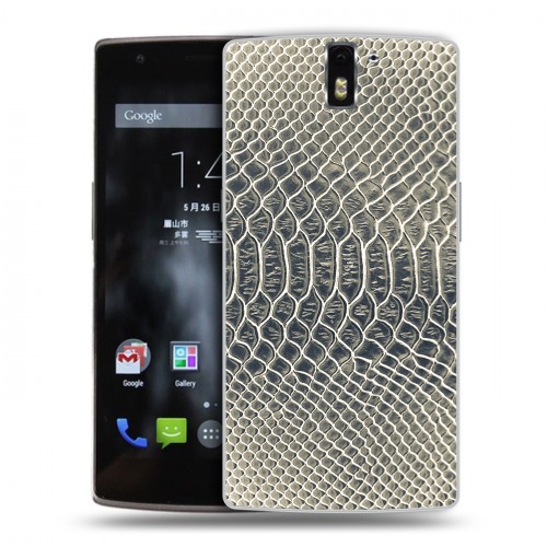 Дизайнерский силиконовый чехол для OnePlus One Кожа змей