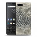 Дизайнерский пластиковый чехол для BlackBerry KEY2 Кожа змей