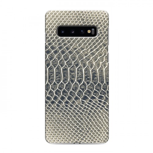 Дизайнерский силиконовый чехол для Samsung Galaxy S10 Кожа змей