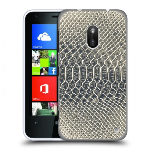 Дизайнерский пластиковый чехол для Nokia Lumia 620 Кожа змей