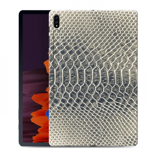 Дизайнерский силиконовый чехол для Samsung Galaxy Tab S7 Plus Кожа змей
