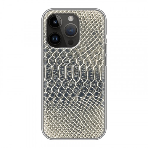 Дизайнерский силиконовый чехол для Iphone 14 Pro Кожа змей