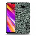 Дизайнерский пластиковый чехол для LG G8 ThinQ Кожа змей