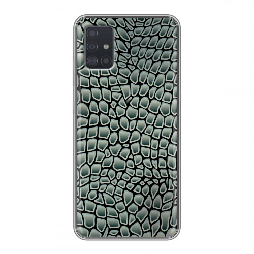 Дизайнерский силиконовый чехол для Samsung Galaxy A51 Кожа змей