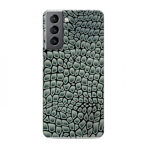 Дизайнерский пластиковый чехол для Samsung Galaxy S21 Кожа змей