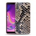 Дизайнерский силиконовый с усиленными углами чехол для Samsung Galaxy A7 (2018) Кожа змей