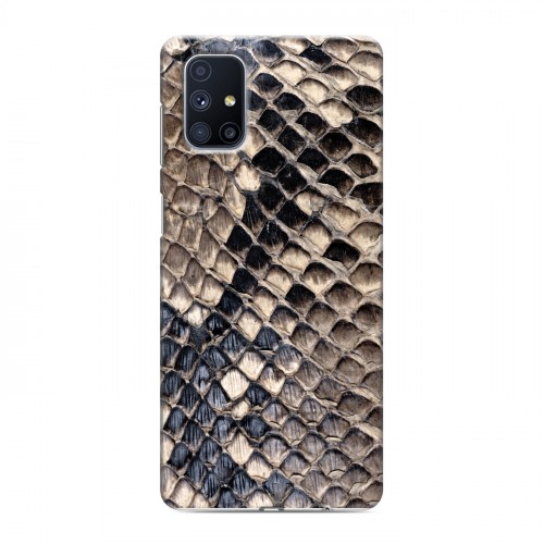 Дизайнерский силиконовый с усиленными углами чехол для Samsung Galaxy M51 Кожа змей