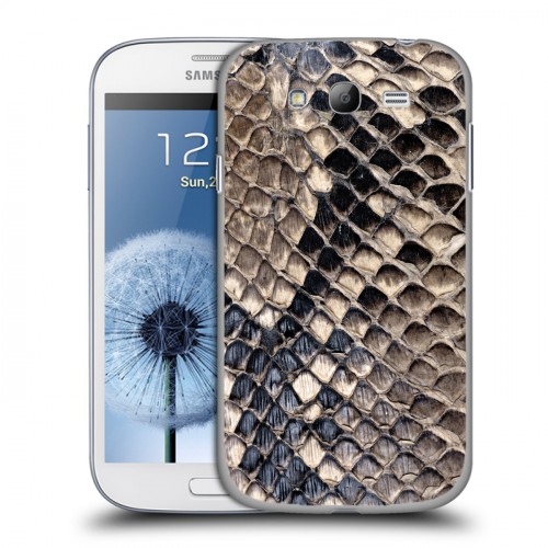 Дизайнерский пластиковый чехол для Samsung Galaxy Grand Кожа змей