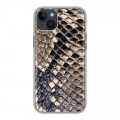 Дизайнерский пластиковый чехол для Iphone 14 Plus Кожа змей