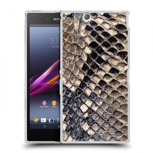 Дизайнерский пластиковый чехол для Sony Xperia Z Ultra  Кожа змей