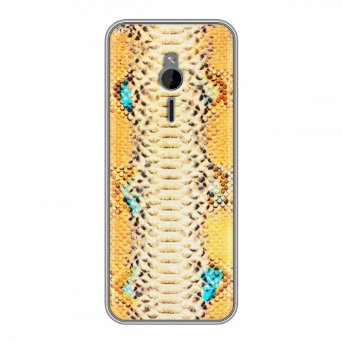 Дизайнерский силиконовый чехол для Nokia 230 Кожа змей