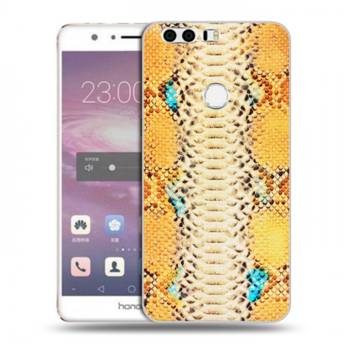 Дизайнерский пластиковый чехол для Huawei Honor 8 Кожа змей