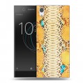 Дизайнерский силиконовый чехол для Sony Xperia XA1 Кожа змей