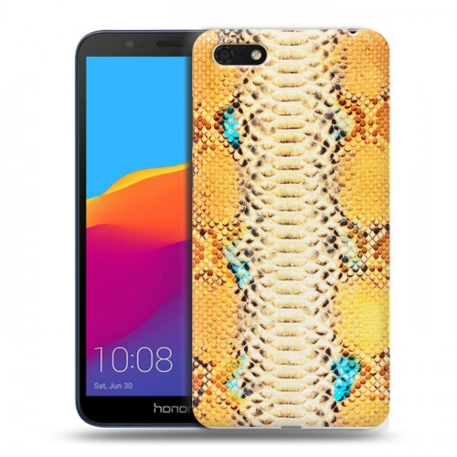 Дизайнерский пластиковый чехол для Huawei Honor 7A Кожа змей