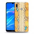 Дизайнерский пластиковый чехол для Huawei Y6 (2019) Кожа змей