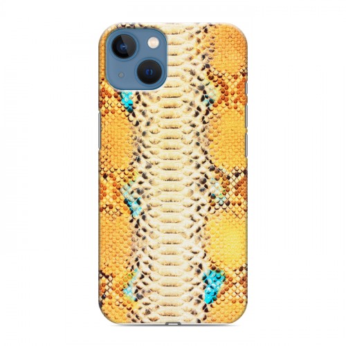 Дизайнерский силиконовый чехол для Iphone 13 Кожа змей