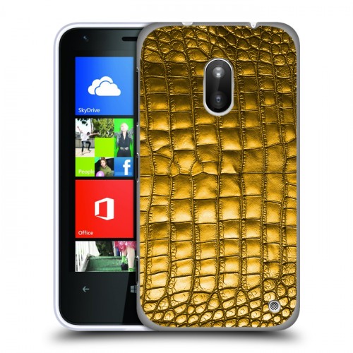 Дизайнерский пластиковый чехол для Nokia Lumia 620 Кожа змей