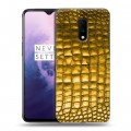 Дизайнерский пластиковый чехол для OnePlus 7 Кожа змей