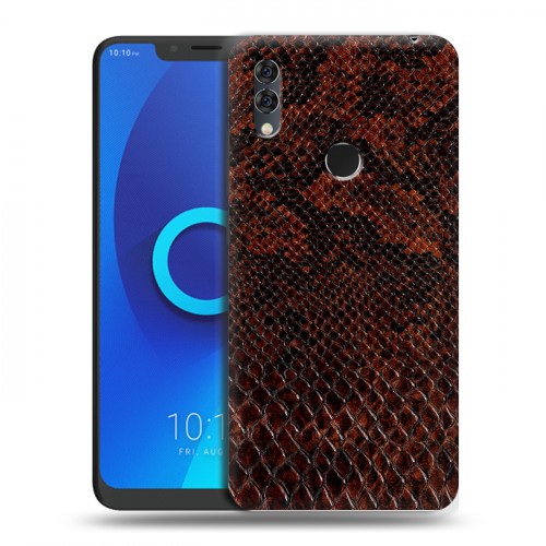 Дизайнерский силиконовый чехол для Alcatel 5V Змеиная кожа