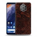 Дизайнерский пластиковый чехол для Nokia 9 PureView Змеиная кожа