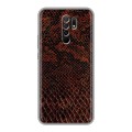 Дизайнерский силиконовый чехол для Xiaomi RedMi 9 Змеиная кожа