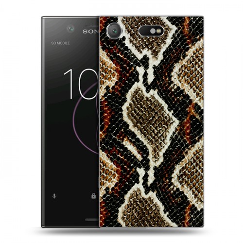 Дизайнерский пластиковый чехол для Sony Xperia XZ1 Compact Кожа змей