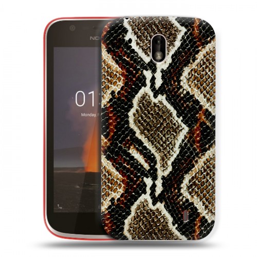 Дизайнерский пластиковый чехол для Nokia 1 Кожа змей