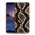 Дизайнерский пластиковый чехол для Nokia 7 Plus Кожа змей