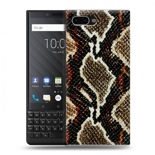 Дизайнерский пластиковый чехол для BlackBerry KEY2 Кожа змей