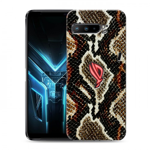 Дизайнерский силиконовый с усиленными углами чехол для ASUS ROG Phone 3 Кожа змей