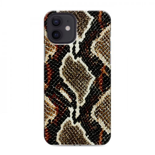 Дизайнерский силиконовый чехол для Iphone 12 Кожа змей