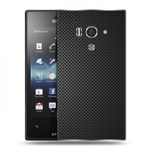 Дизайнерский пластиковый чехол для Sony Xperia acro S Металл