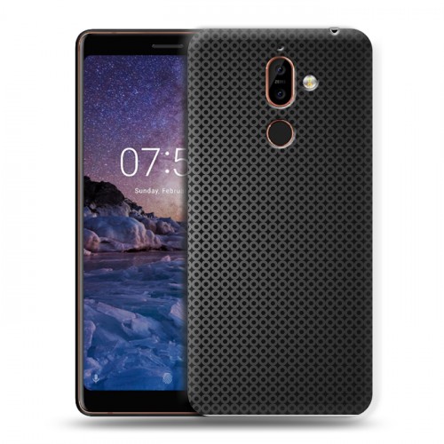 Дизайнерский пластиковый чехол для Nokia 7 Plus Металл