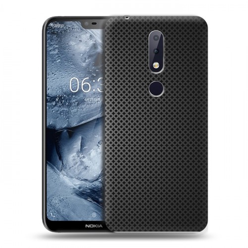 Дизайнерский силиконовый чехол для Nokia 6.1 Plus Металл