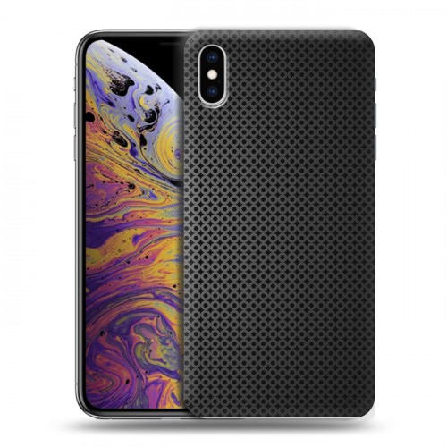 Дизайнерский силиконовый чехол для Iphone Xs Max Металл