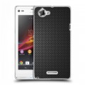 Дизайнерский пластиковый чехол для Sony Xperia L Металл