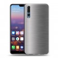 Дизайнерский силиконовый с усиленными углами чехол для Huawei P20 Pro Металл